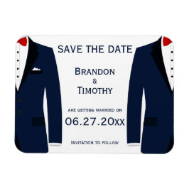 Boda Gay Azul Y Blanca Salven Los Imanes De Fecha