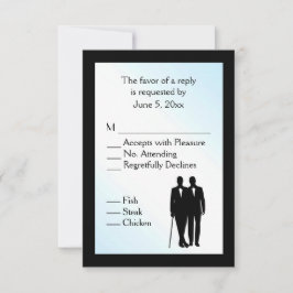 Boda gay de Día Azul con opción de menú