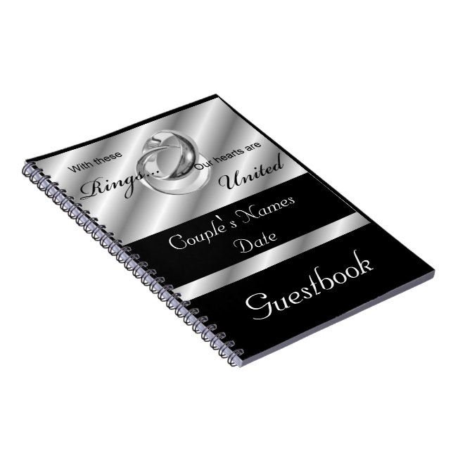 Boda gay de plata o cuaderno del Guestbook de la (Lado Derecho)