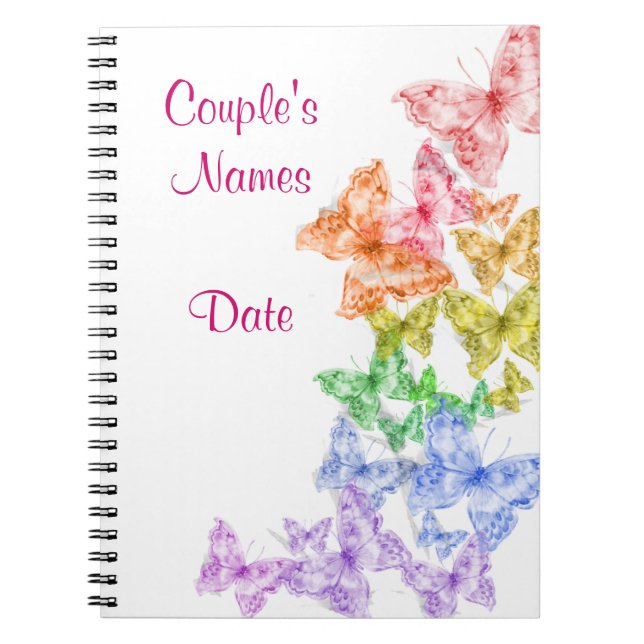 Boda gay del arco iris o cuaderno del Guestbook de (Frente)