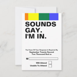 Boda gay suena gay en RSVP