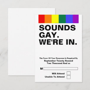 Boda Gay Suena Gay Estamos En RSVP