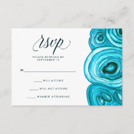 Boda Geode moderno | RSVP azul