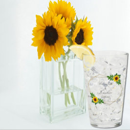 Boda geométrico de girasol