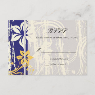 Boda giratoria azul y amarilla RSVP