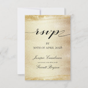 Boda Golden Rhapsody Elegant Gold Online RSVP