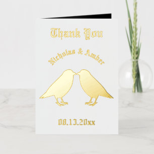Boda Gótica Cuervos Besándose Personalizada