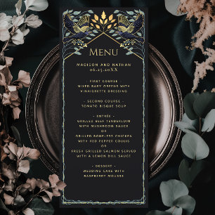 Boda Gótico Encantado Raven Menú plano