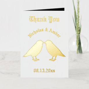 Boda gótico Kissing Ravens Personalizado