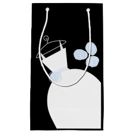 Boda Gown Blue bolsa de regalo negro