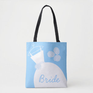 Boda Gown Blue Bride por toda la bolsa