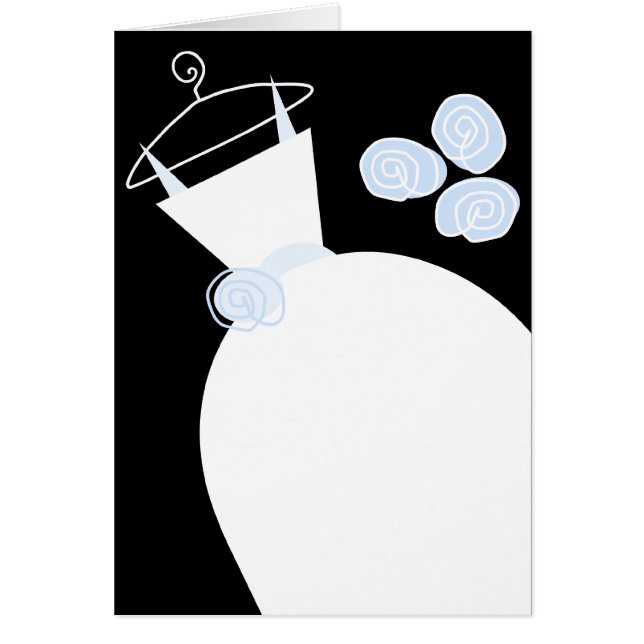 Boda Gown Blue Text vertical negro (Frente)