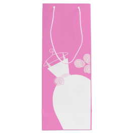 Boda Gown Bolsa de regalo rosa