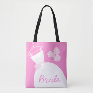 Boda Gown Pink Bride por toda la bolsa