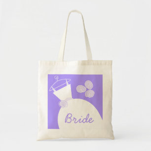 Boda Gown Purple 'Bride' en bolsa