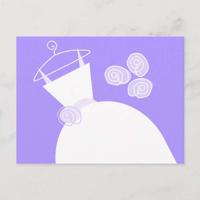 Boda Gown Purple postal horizontal (Anverso)