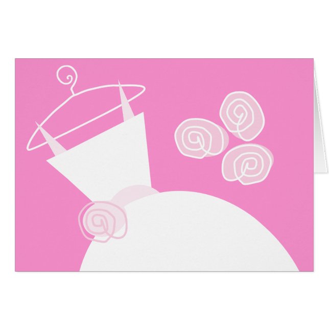 Boda Gown texto rosa horizontal (Anverso (Horizontal))