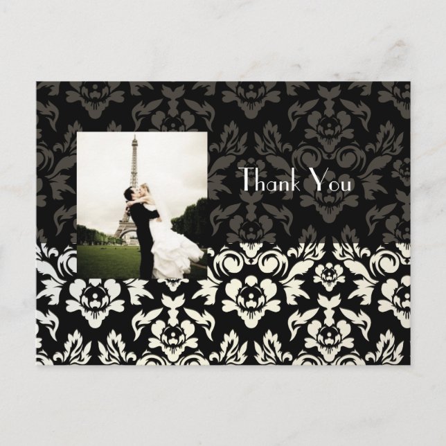 Boda Gracias a las postales insertar su foto (Anverso)