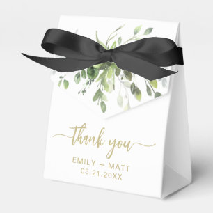 Boda Gracias Cajas Elegantes De Favor De Eucalipto