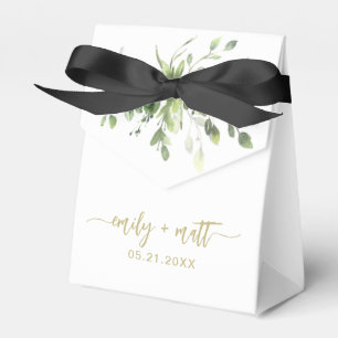 Boda Gracias Cajas Favoras De Eucalipto Moderno