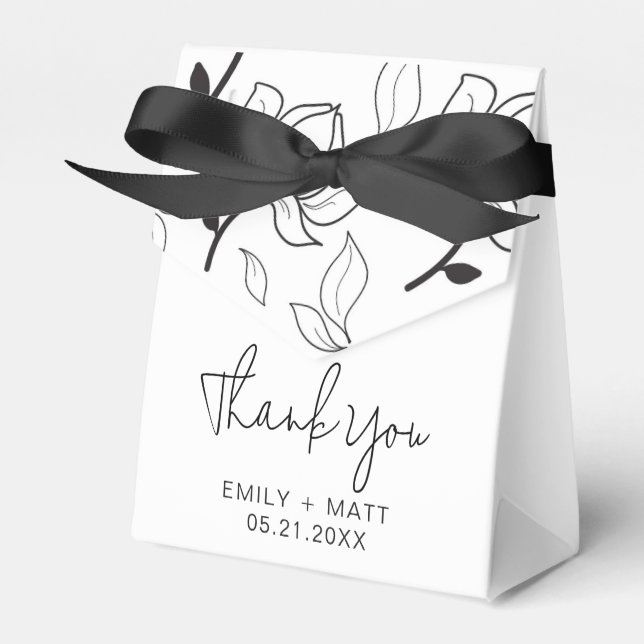Boda Gracias Cajas Favoritas Florales Magnolia (Front Side)