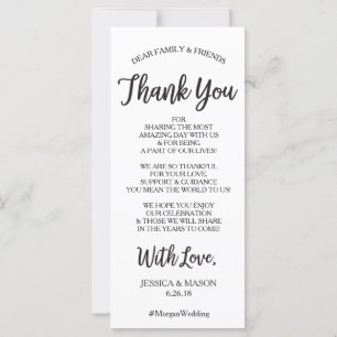 Boda Gracias Colocar Tarjeta - Hola Script