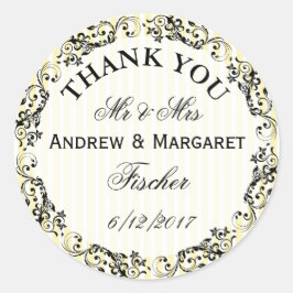 Boda Gracias Nota Pegatinas Personalizados