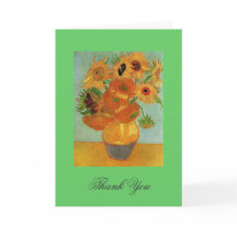 Boda gracias nota Vincent van Gogh Sunflower