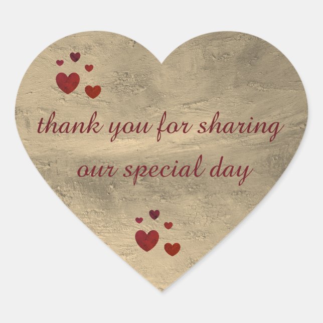 Boda gracias pegatinas diseñados por DAL (Anverso)