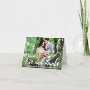 Boda Gracias por amor y agradecimiento por foto no