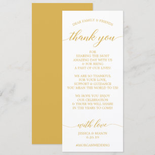Boda Gracias Por Colocar La Tarjeta De Oro