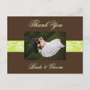 Boda Gracias Postales fotográficas,