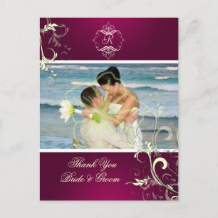 Boda Gracias Postales fotográficas,