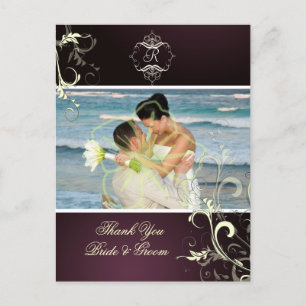 Boda Gracias Postales fotográficas,