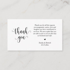 Boda Gracias, tarjeta de gabinete de guiones moder