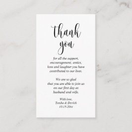 Boda Gracias, tarjeta de gabinete de guiones moder