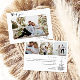 Boda gracias tarjeta Torre de champán