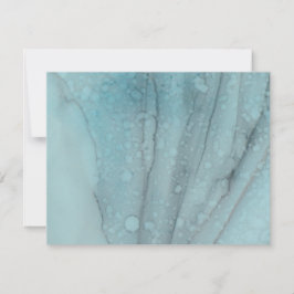 Boda Gracias tarjeta turquesa y lavanda