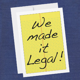 Boda gracioso lo hicimos una invitación legal