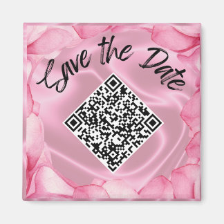 Boda Guardar el imán de código QR Personalizado de