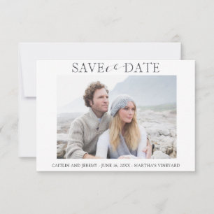 Boda Guardar la fecha con una invitación fotográfi