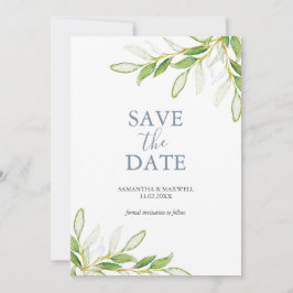 Boda Guardar La Fecha Invitaciones Botánicas