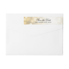 Boda Guardar La Fecha Luces Purpurina Oro