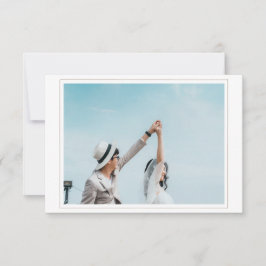 Boda Guardar la tarjeta de fecha con foto RSVP