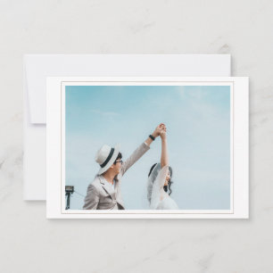 Boda Guardar la tarjeta de fecha con foto RSVP
