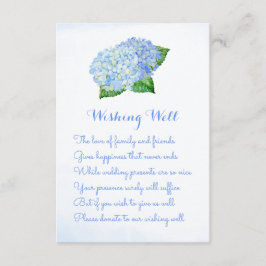 Boda Hidrangea Azul Deseando Tarjetas de Pozo