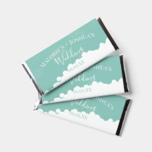 Boda ilustrado de playa Hershey Bar Favors