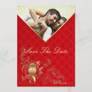 Boda india - ahorre la tarjeta de fecha