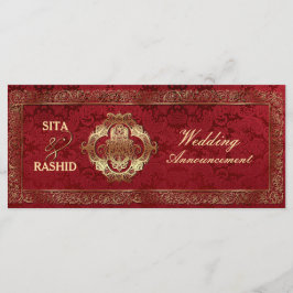 Boda india roja - Anuncio / Rackcard