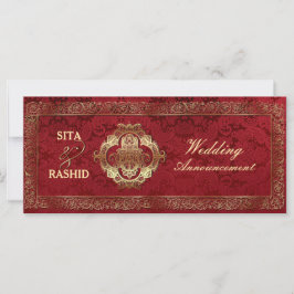 Boda india roja - Anuncio / Rackcard